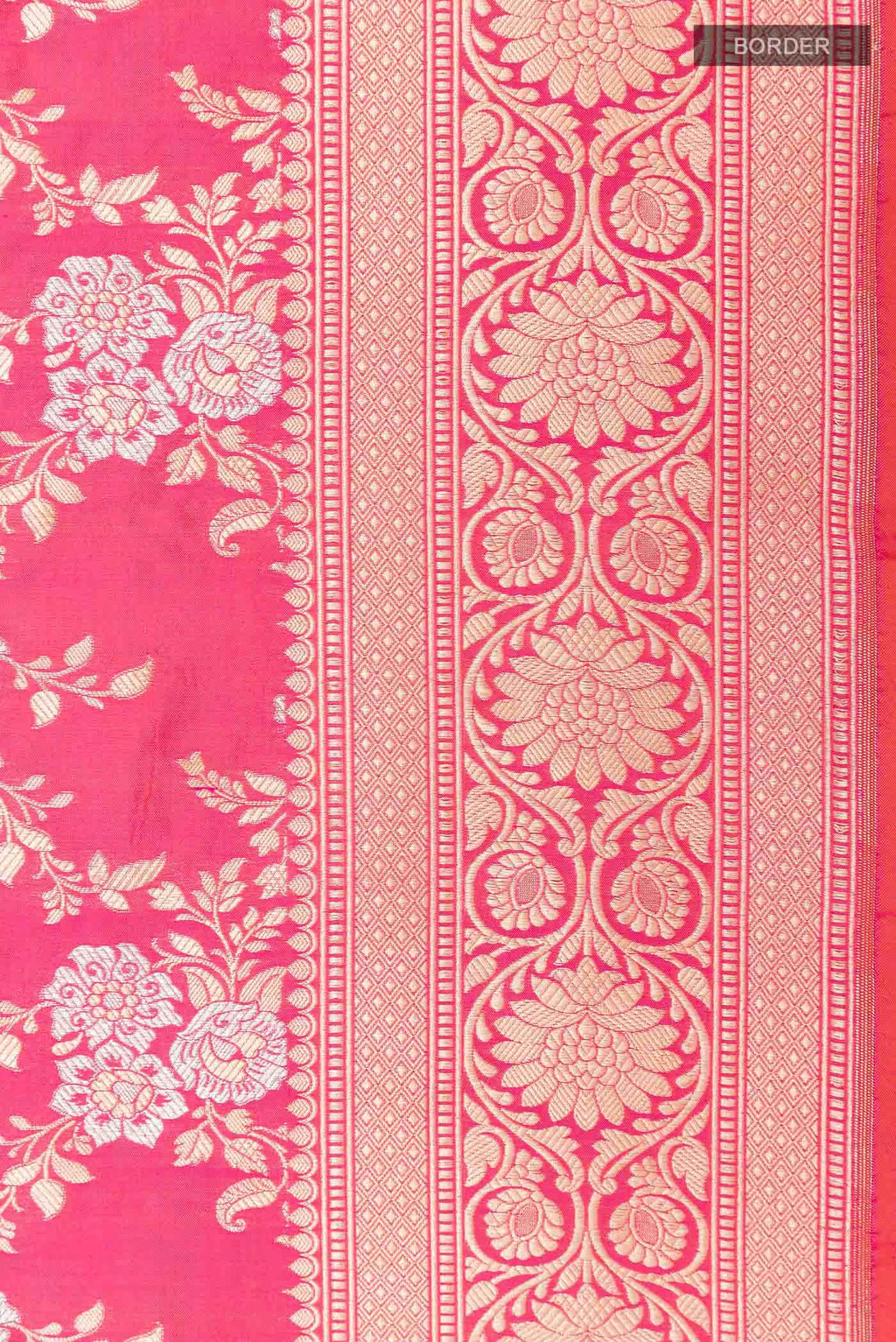 Pink Banarasi Silk Saree