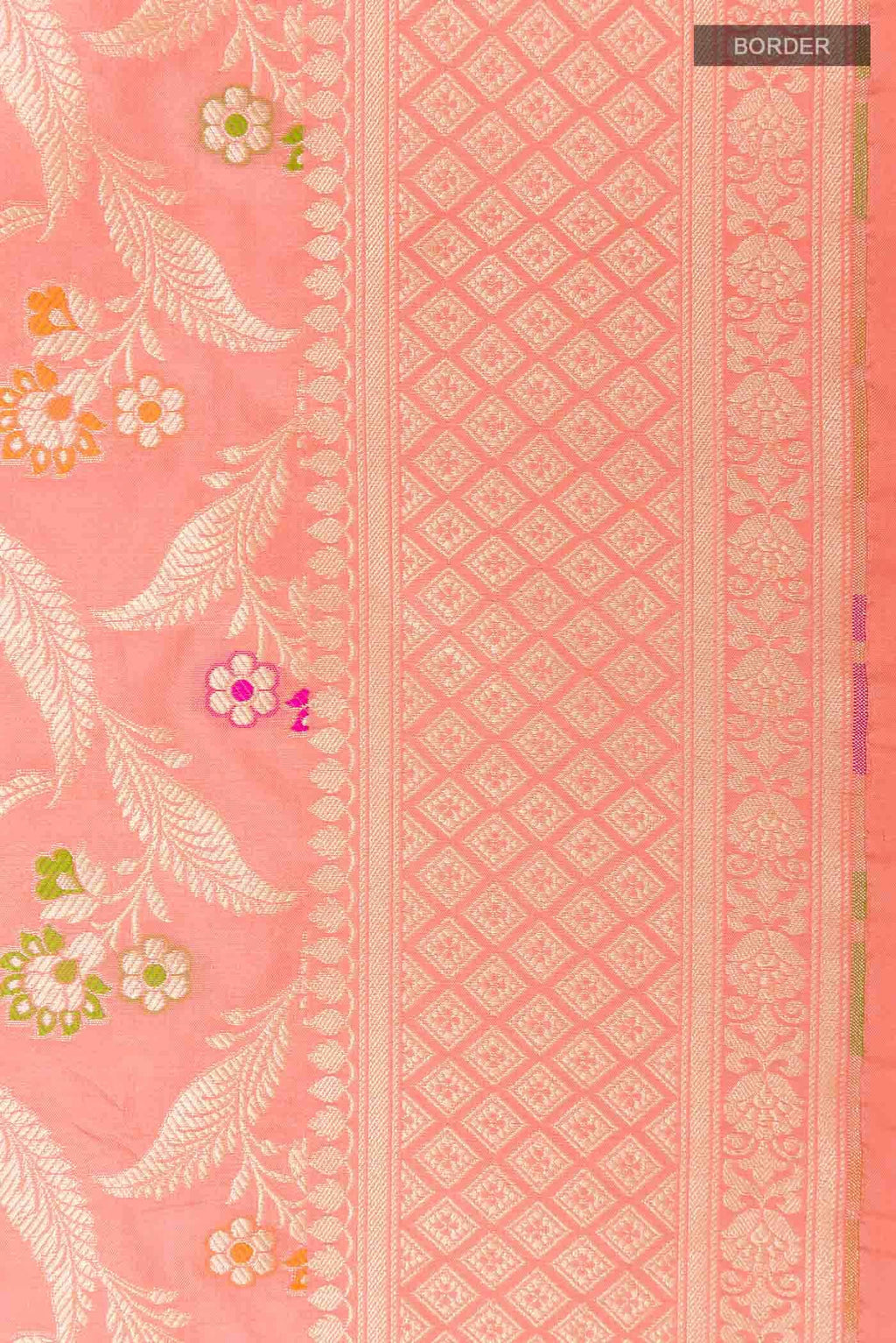 Pink Banarasi Silk Saree