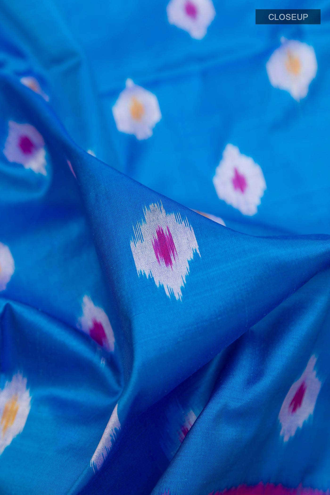 Blue Pochampally Silk Saree