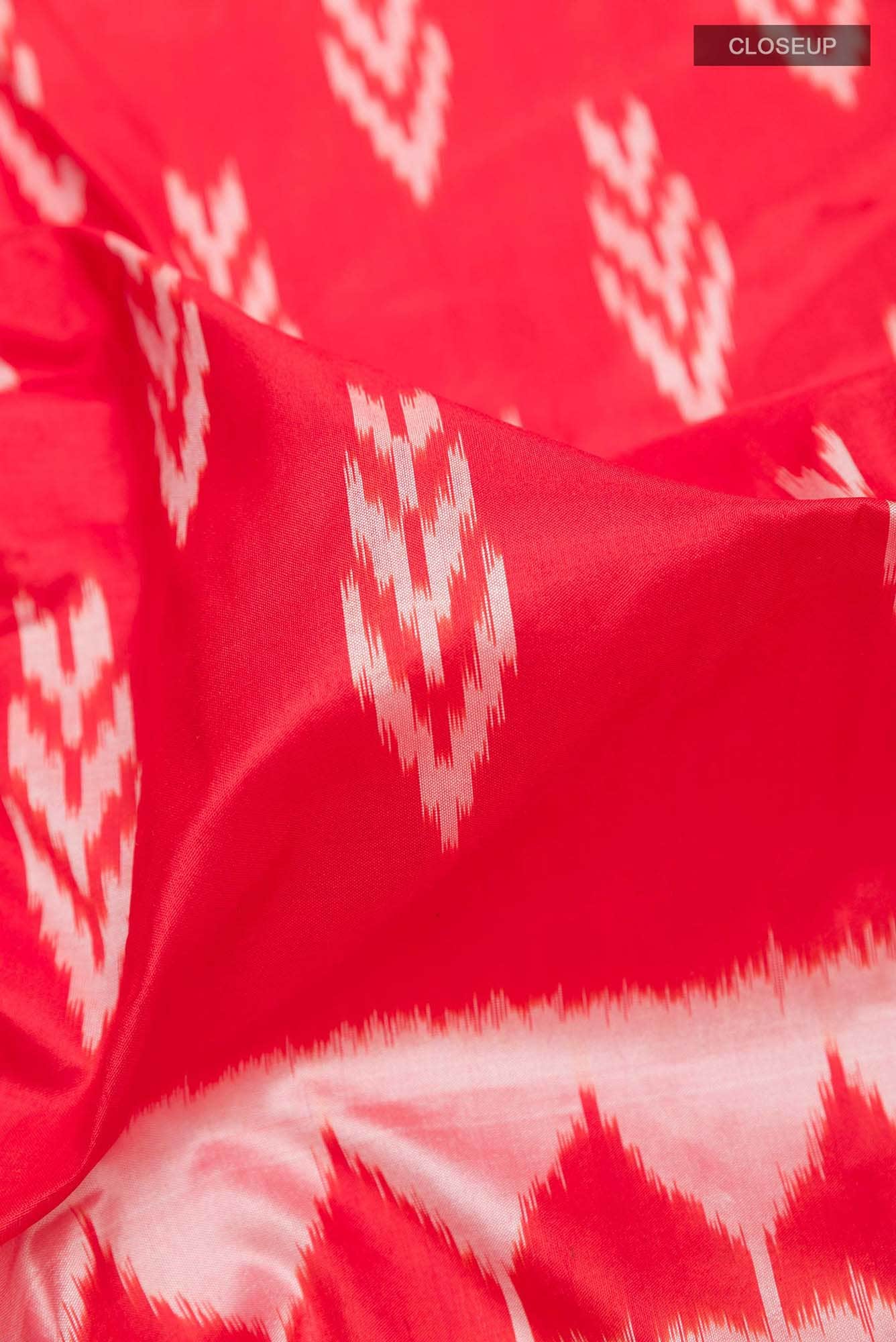 Red Pochampally Silk Saree