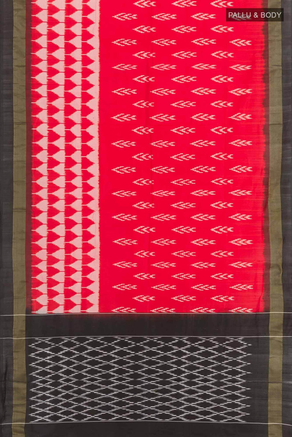 Red Pochampally Silk Saree
