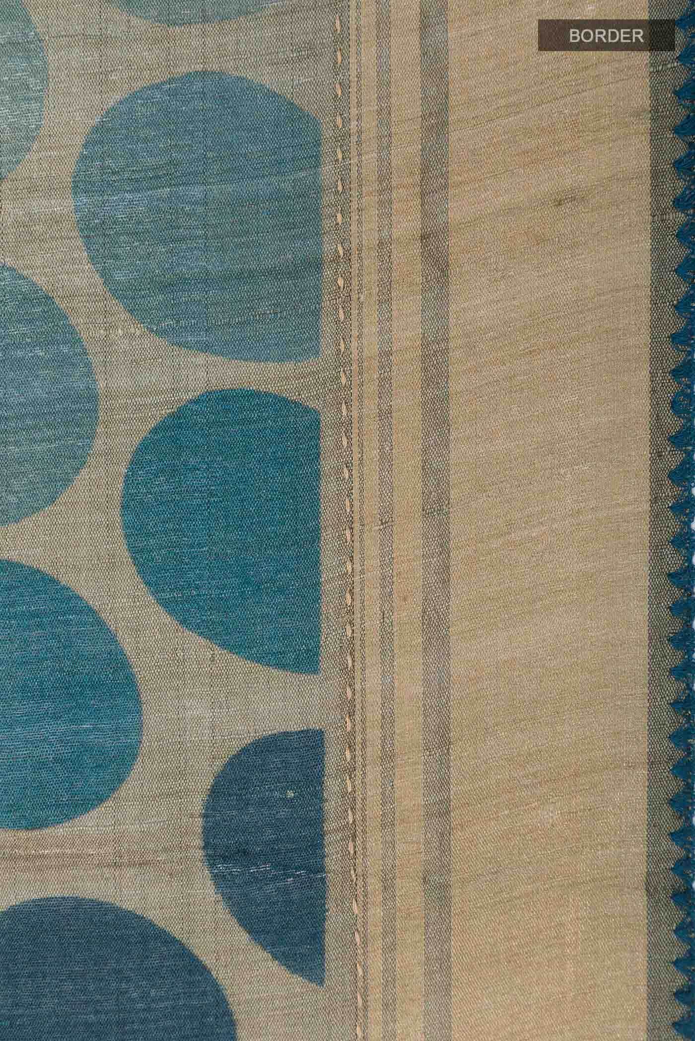 Davys Grey Tussar Saree