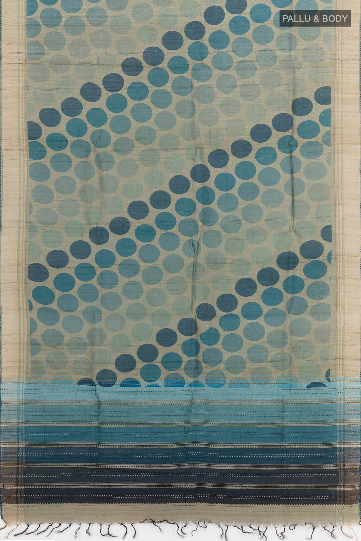 Davys Grey Tussar Saree