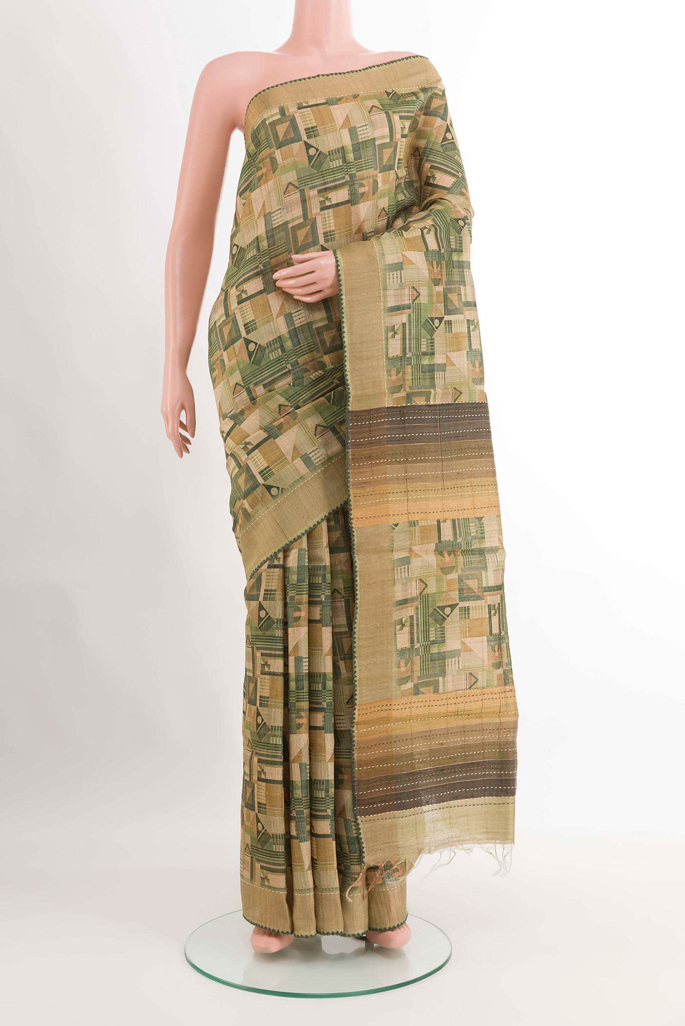 Multi Tussar Saree