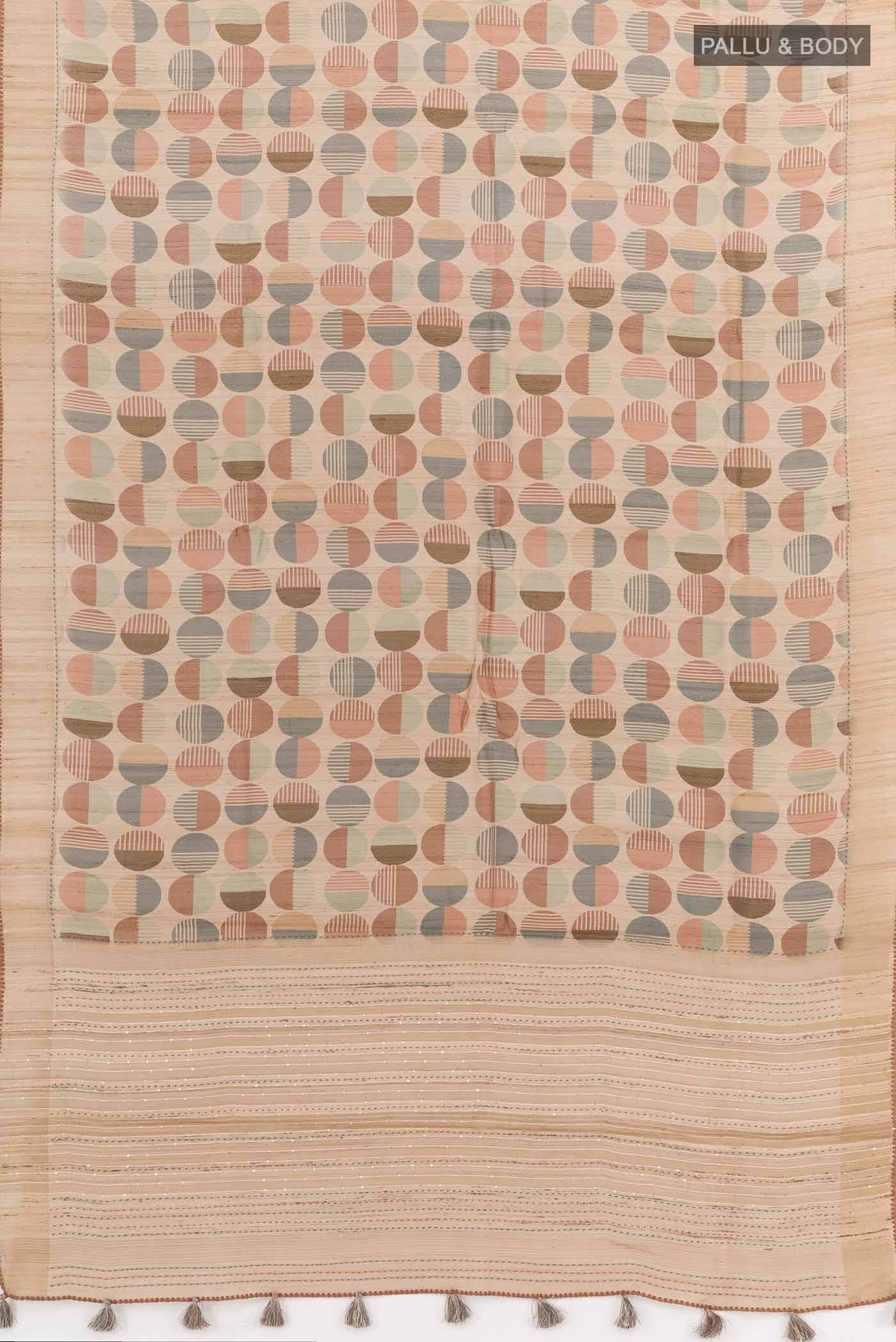 Imperial Pink Tussar Saree