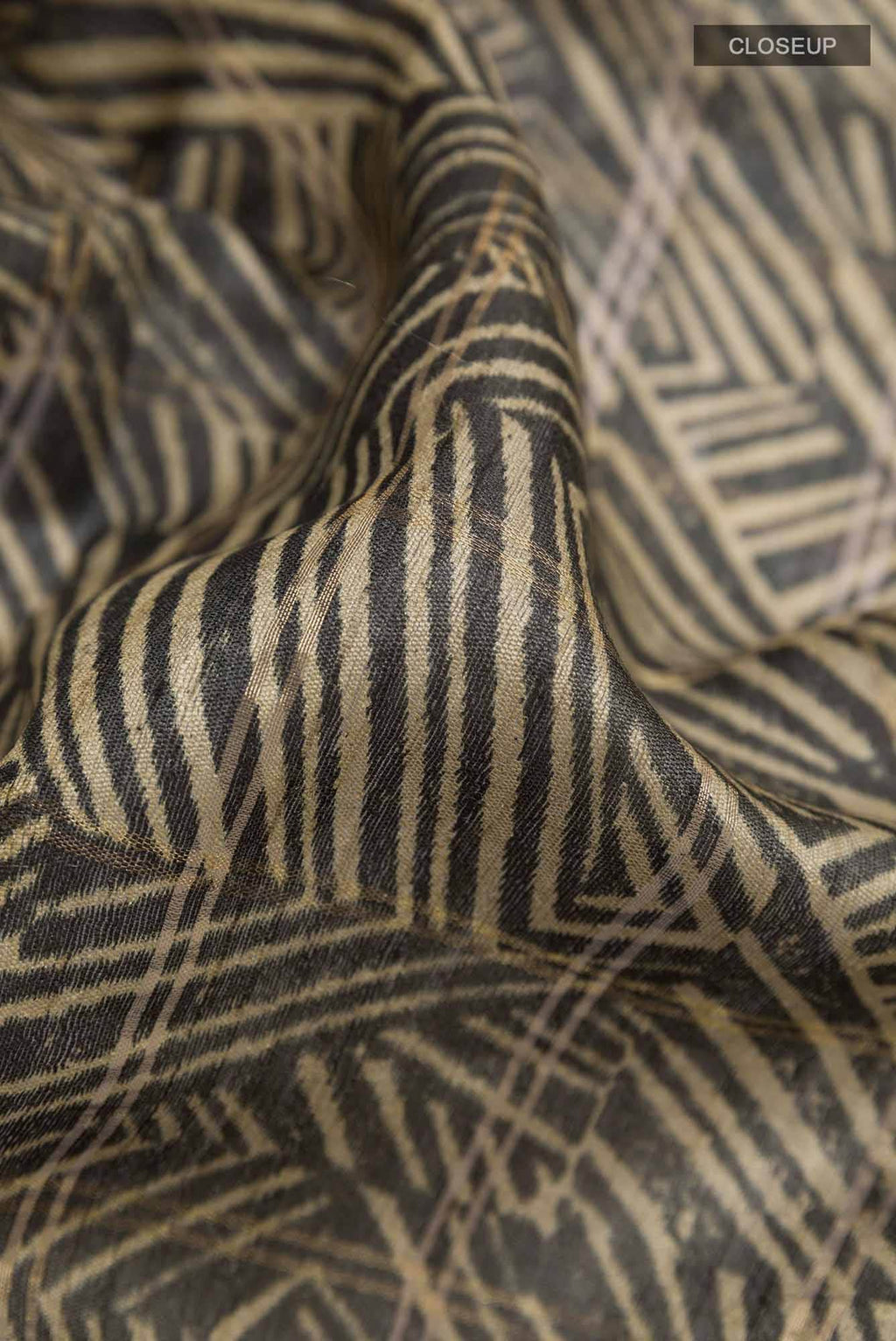 Beige Tussar Saree