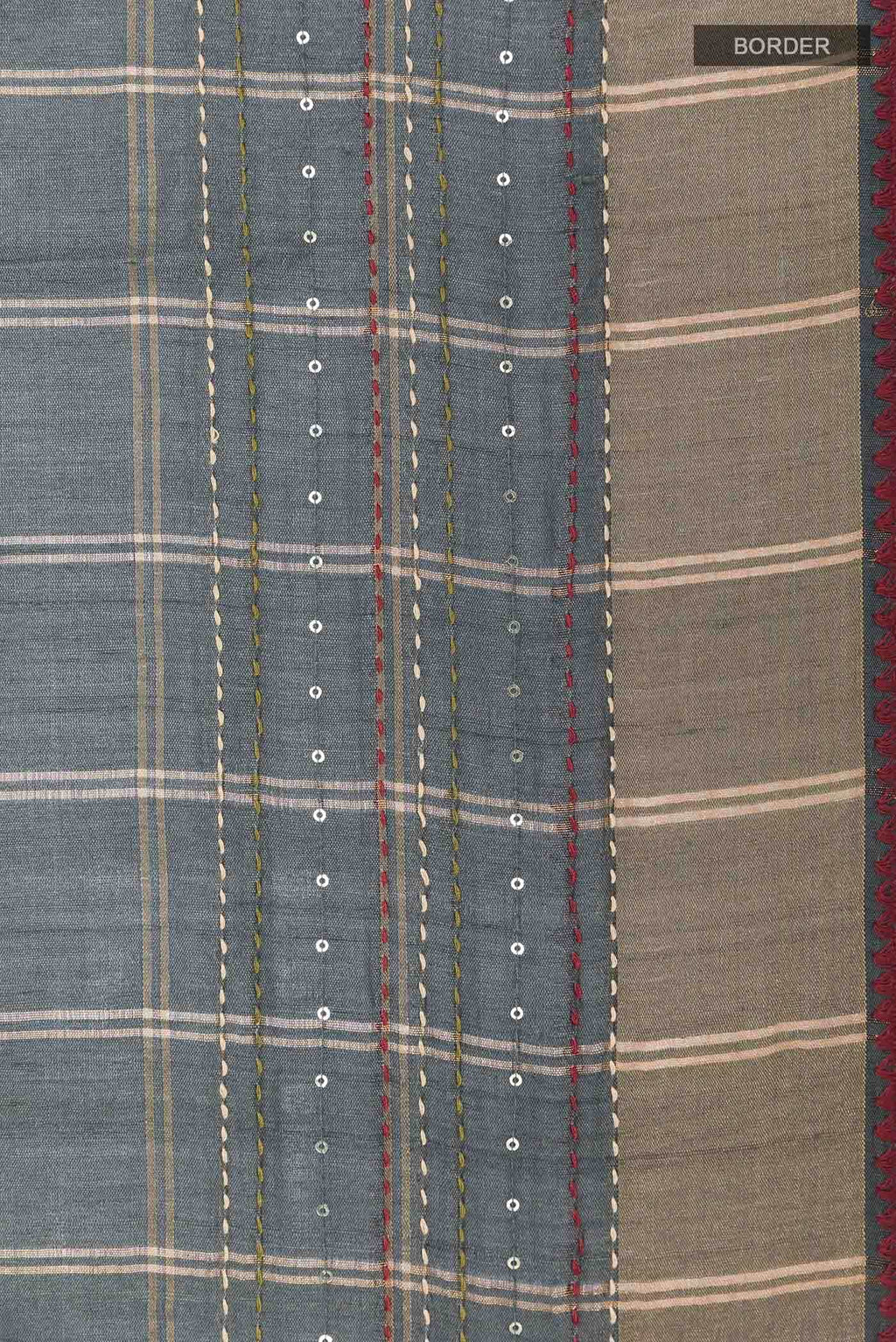 Grey Tussar Saree