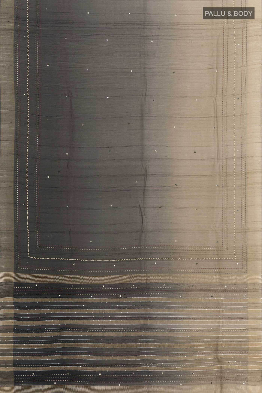 Black Tussar Saree