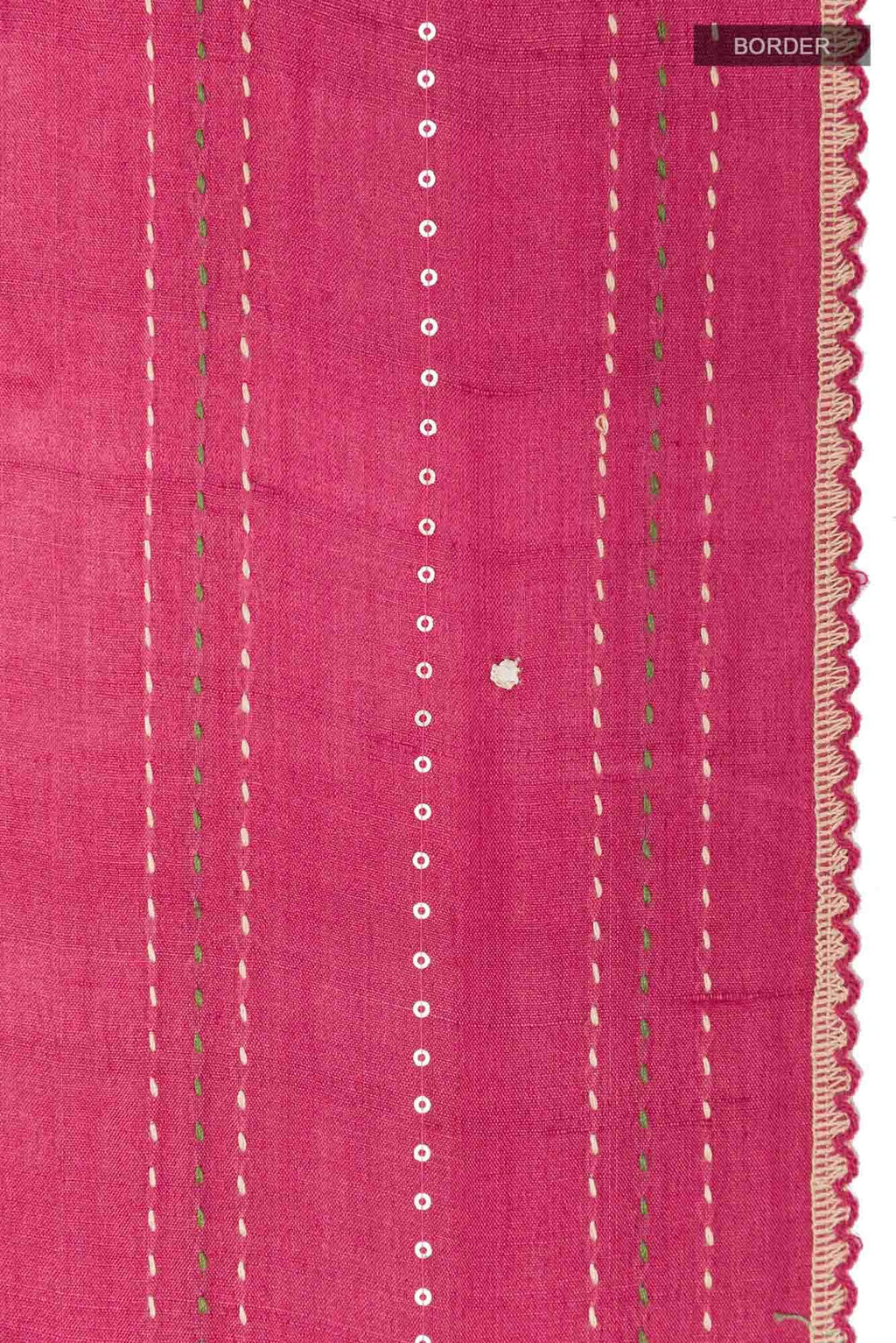 Dark Pink Tussar Saree
