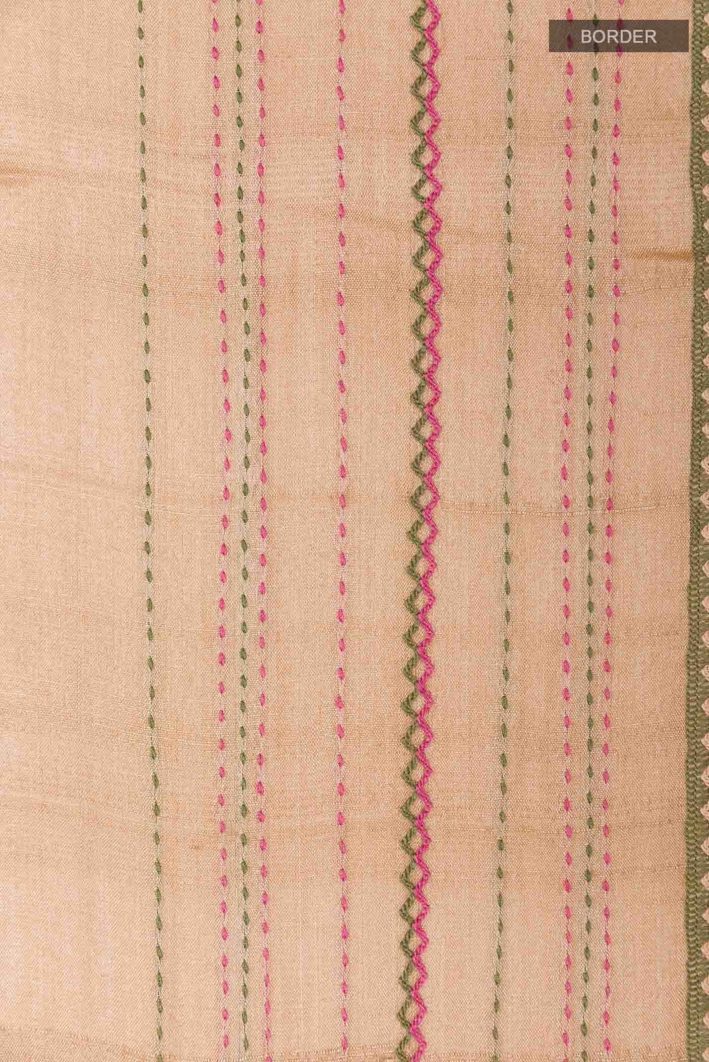 Imperial Pink Tussar Saree