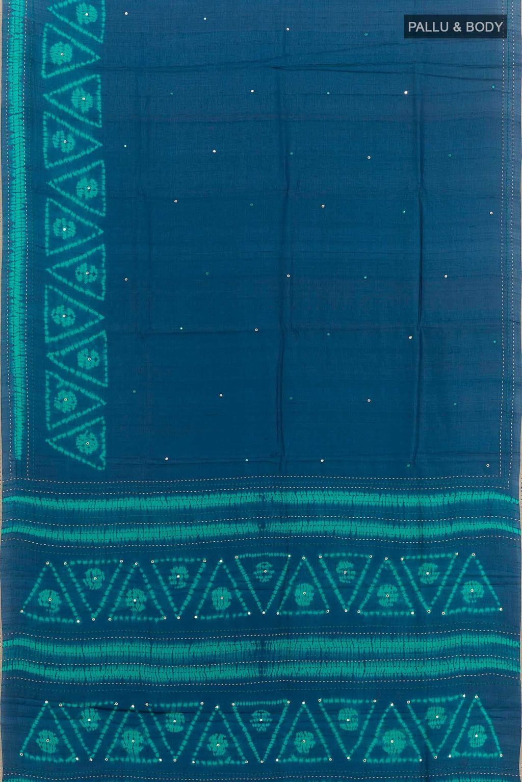 Blue Tussar Saree