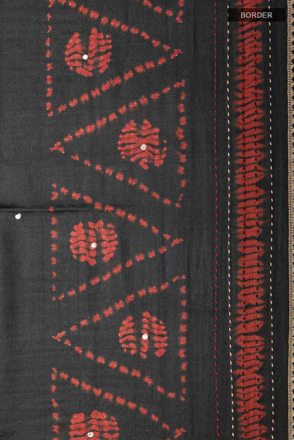 Black Tussar Saree