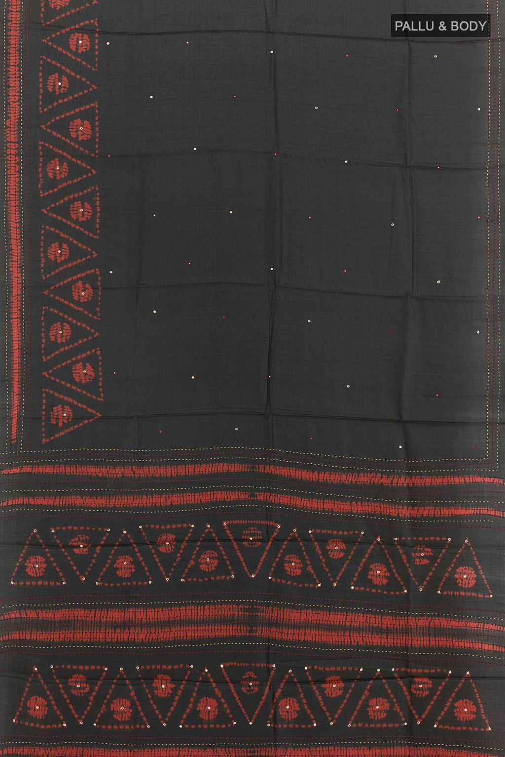 Black Tussar Saree