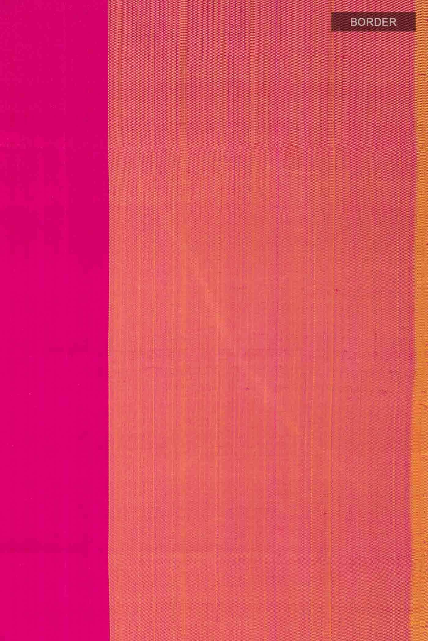 Dark Pink Kanchipuram Silk Saree