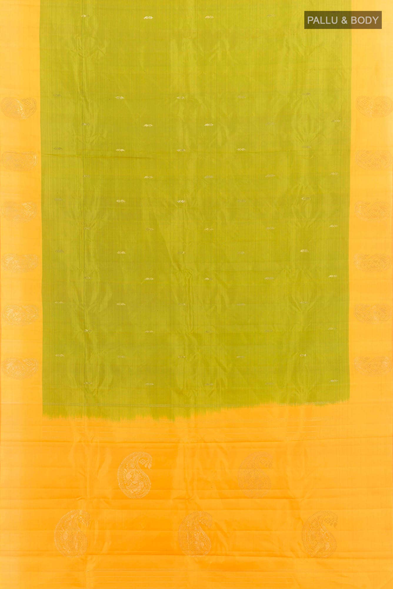 Green Dual Tone Kanchipuram Silk Saree