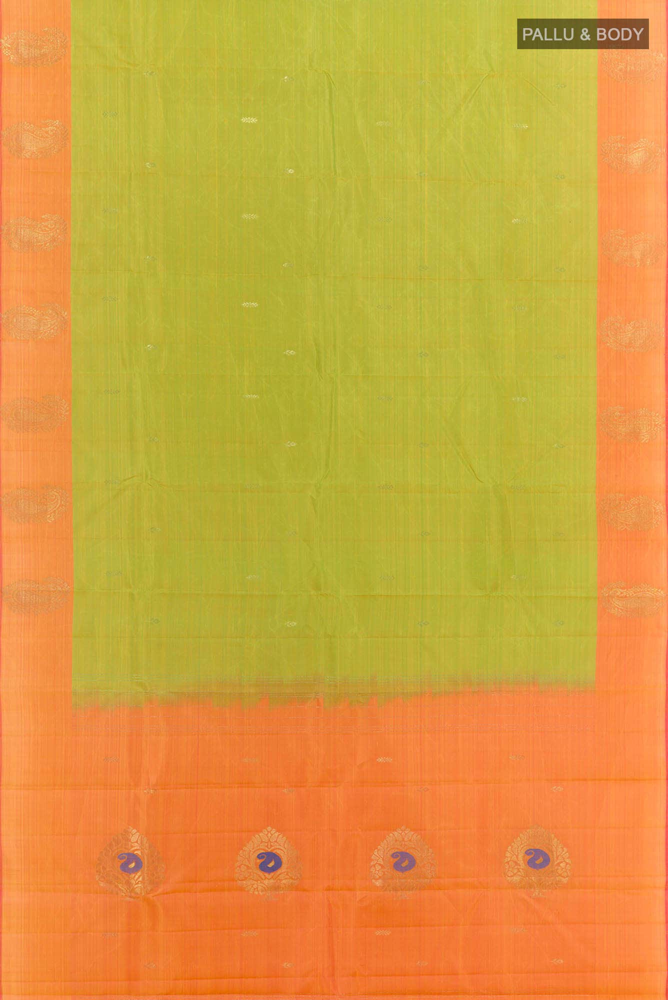 Green Dual Tone Kanchipuram Silk Saree