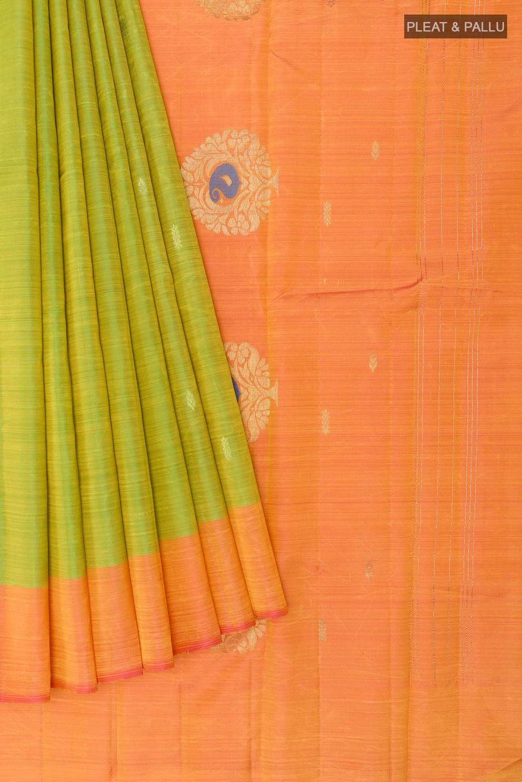 Green Dual Tone Kanchipuram Silk Saree