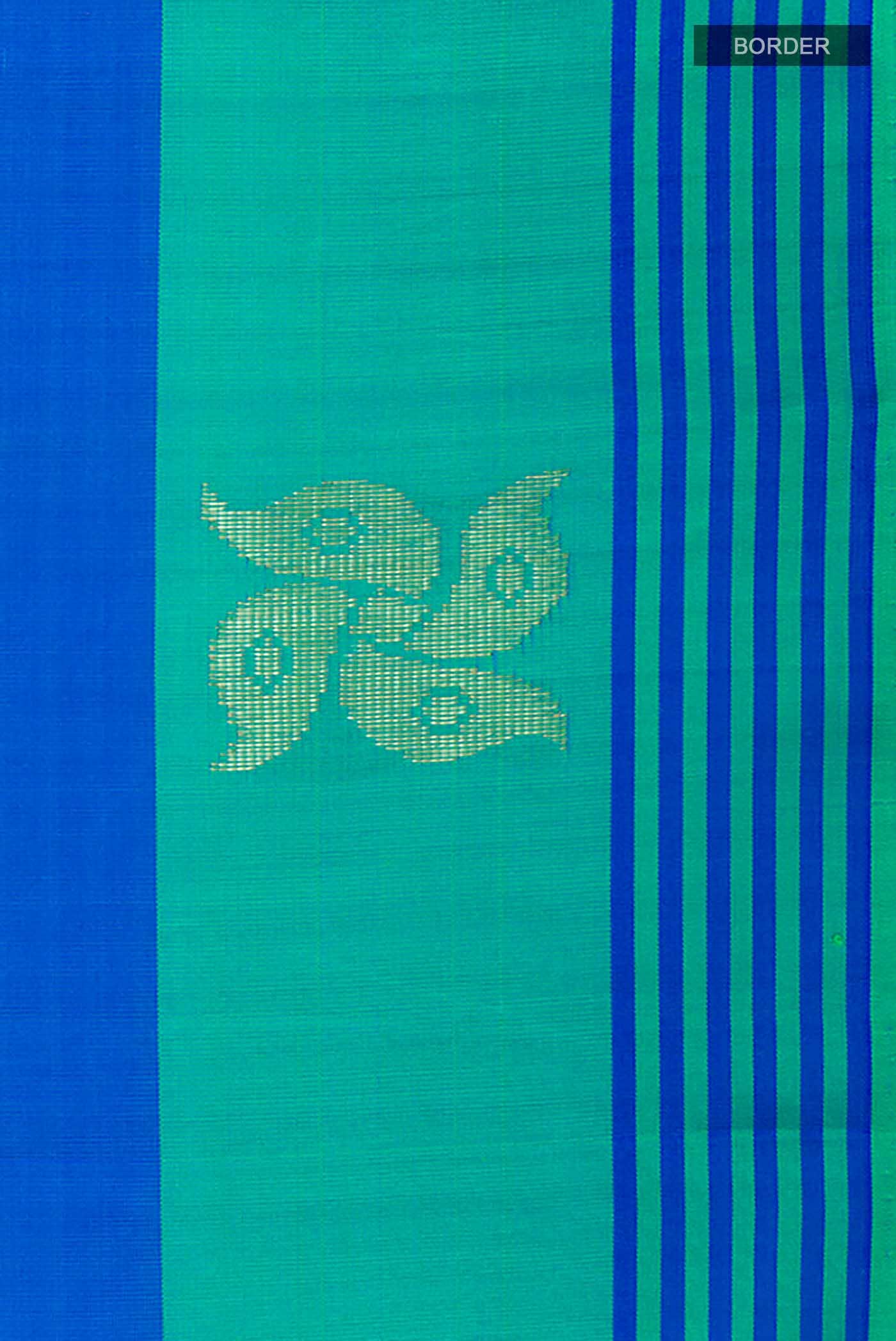 Blue Kanchipuram Silk Saree