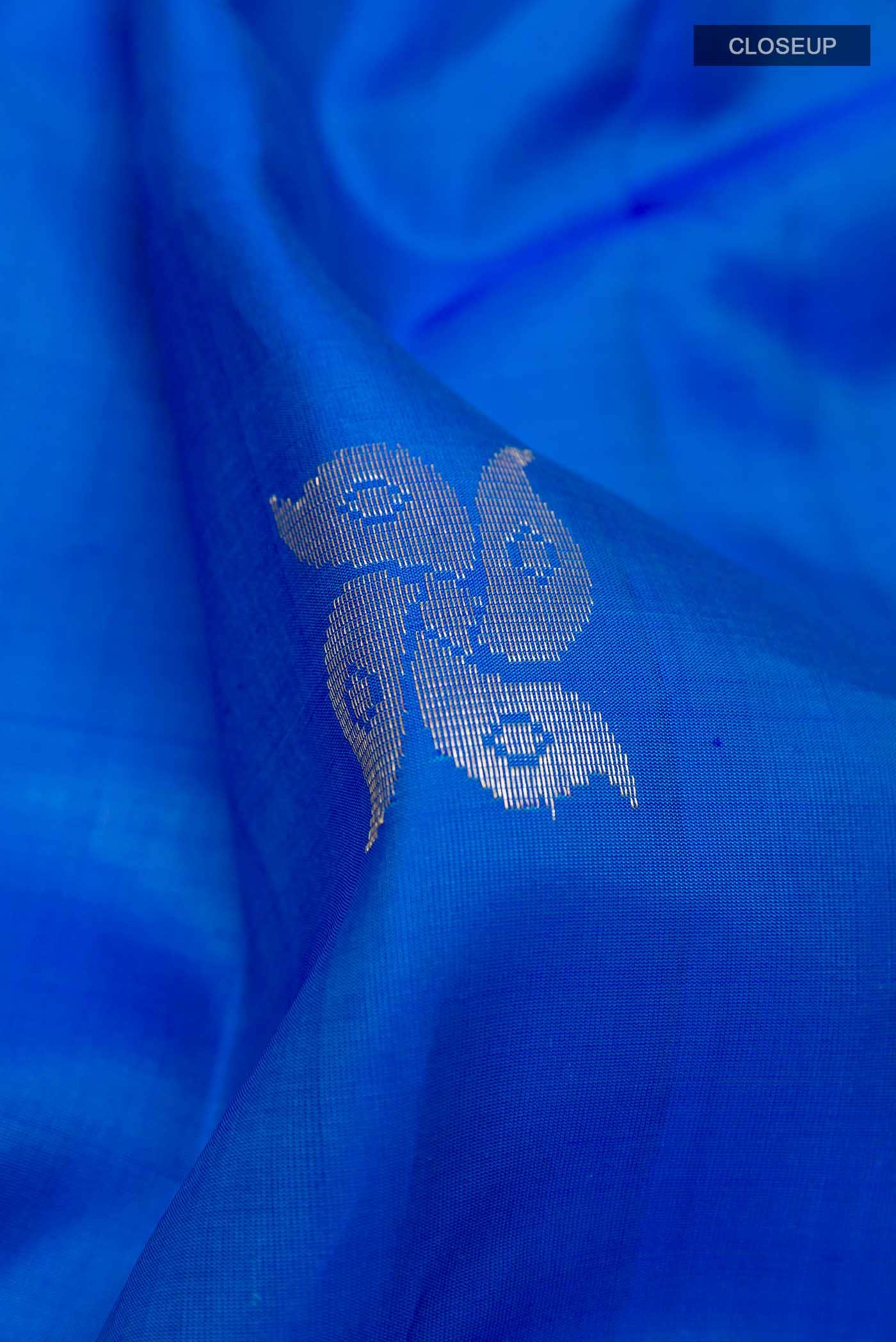 Blue Kanchipuram Silk Saree