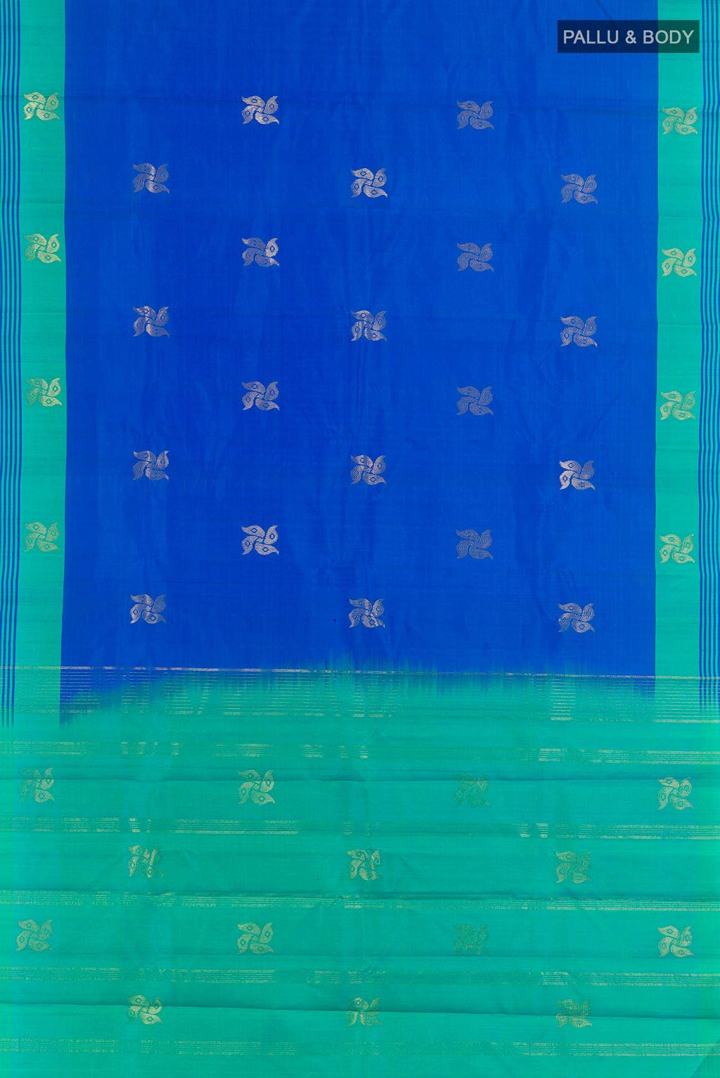 Blue Kanchipuram Silk Saree