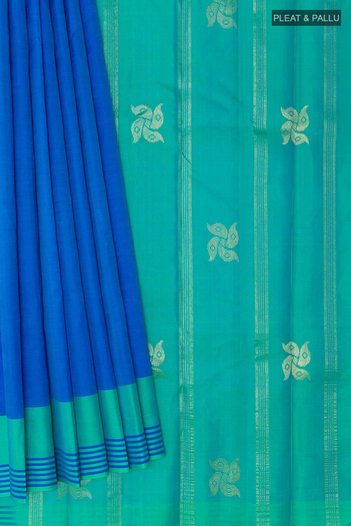 Blue Kanchipuram Silk Saree