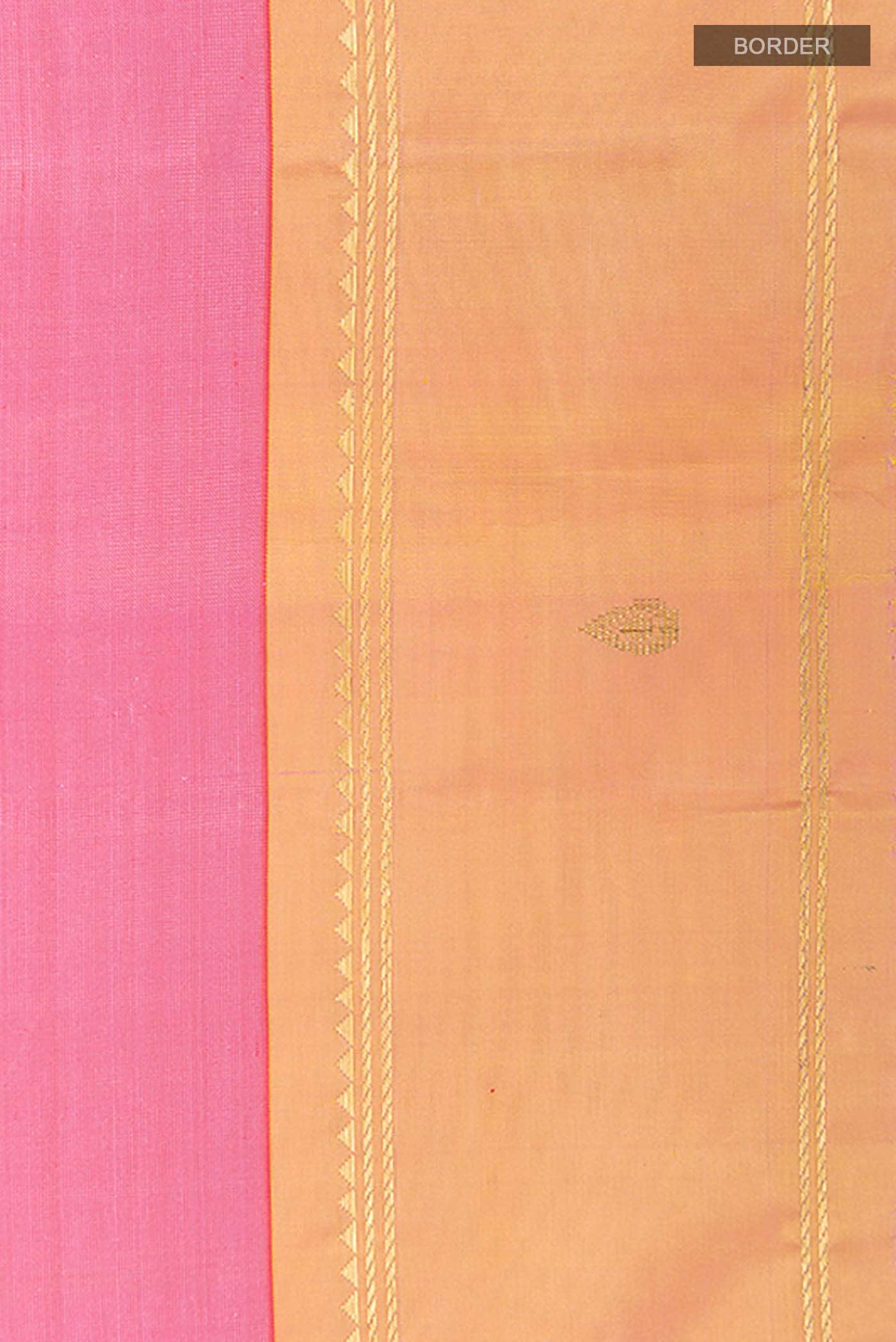 Pink Kanchipuram Silk Saree