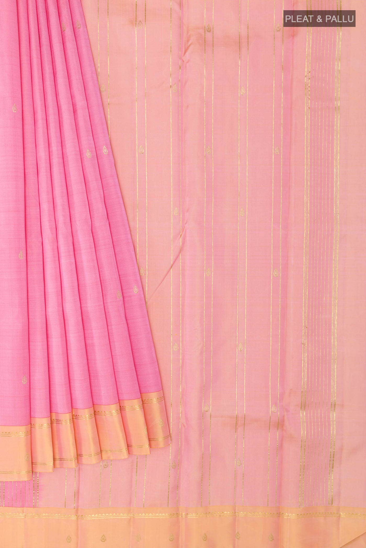 Pink Kanchipuram Silk Saree