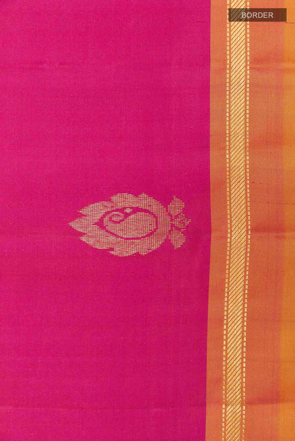 Pink Dual Tone Kanchipuram Silk Saree