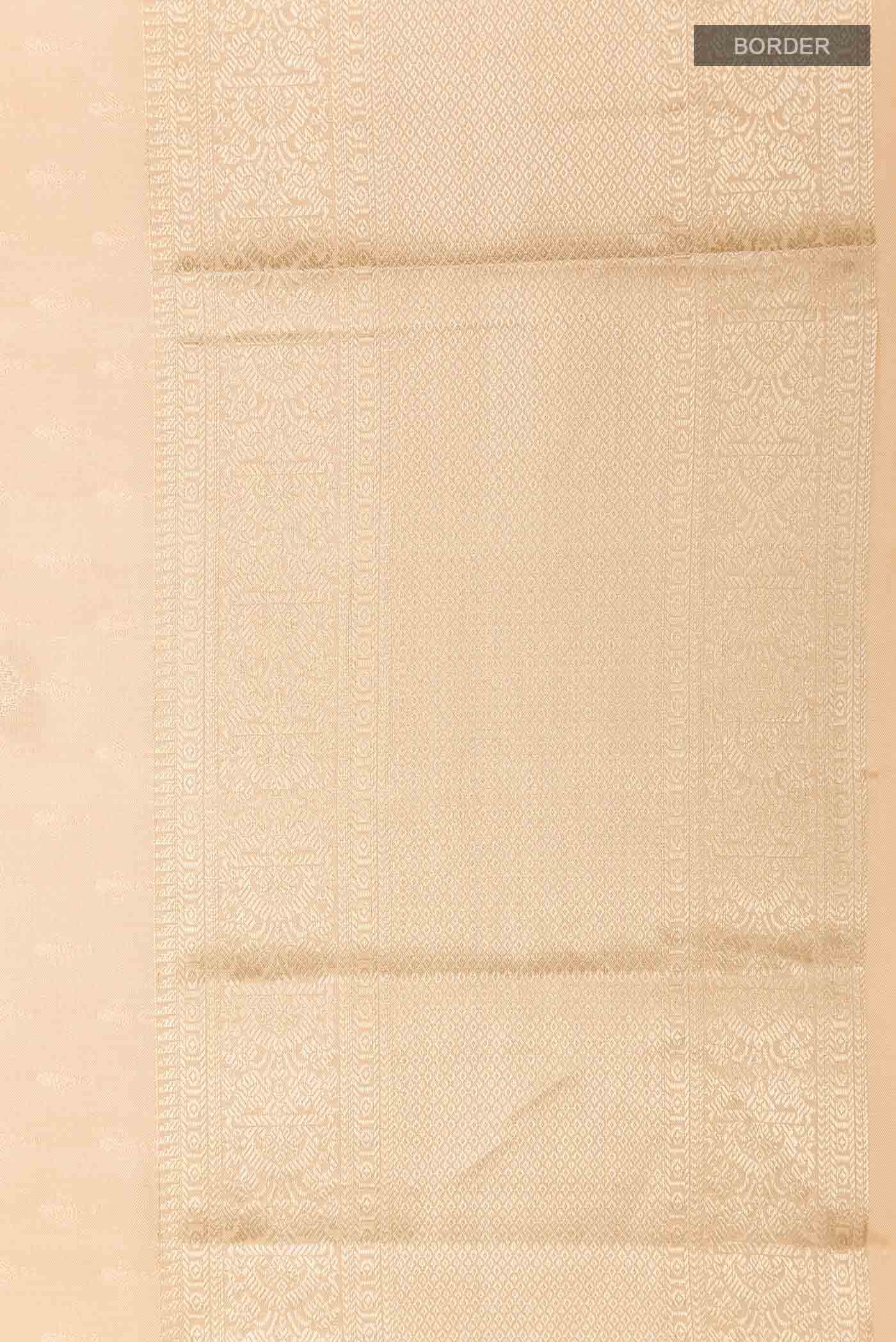 Beige Kanchipuram Silk Saree