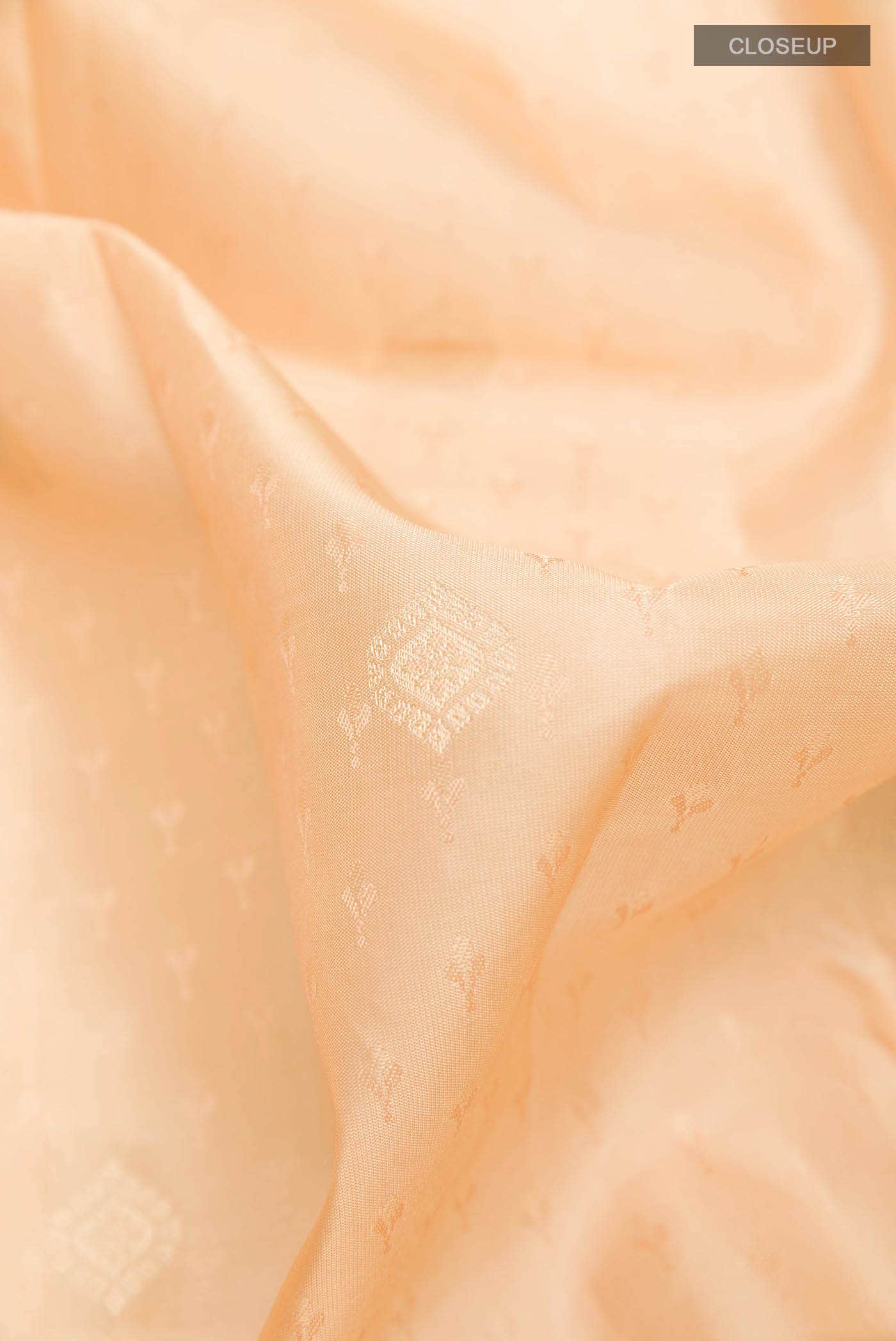 Beige Kanchipuram Silk Saree