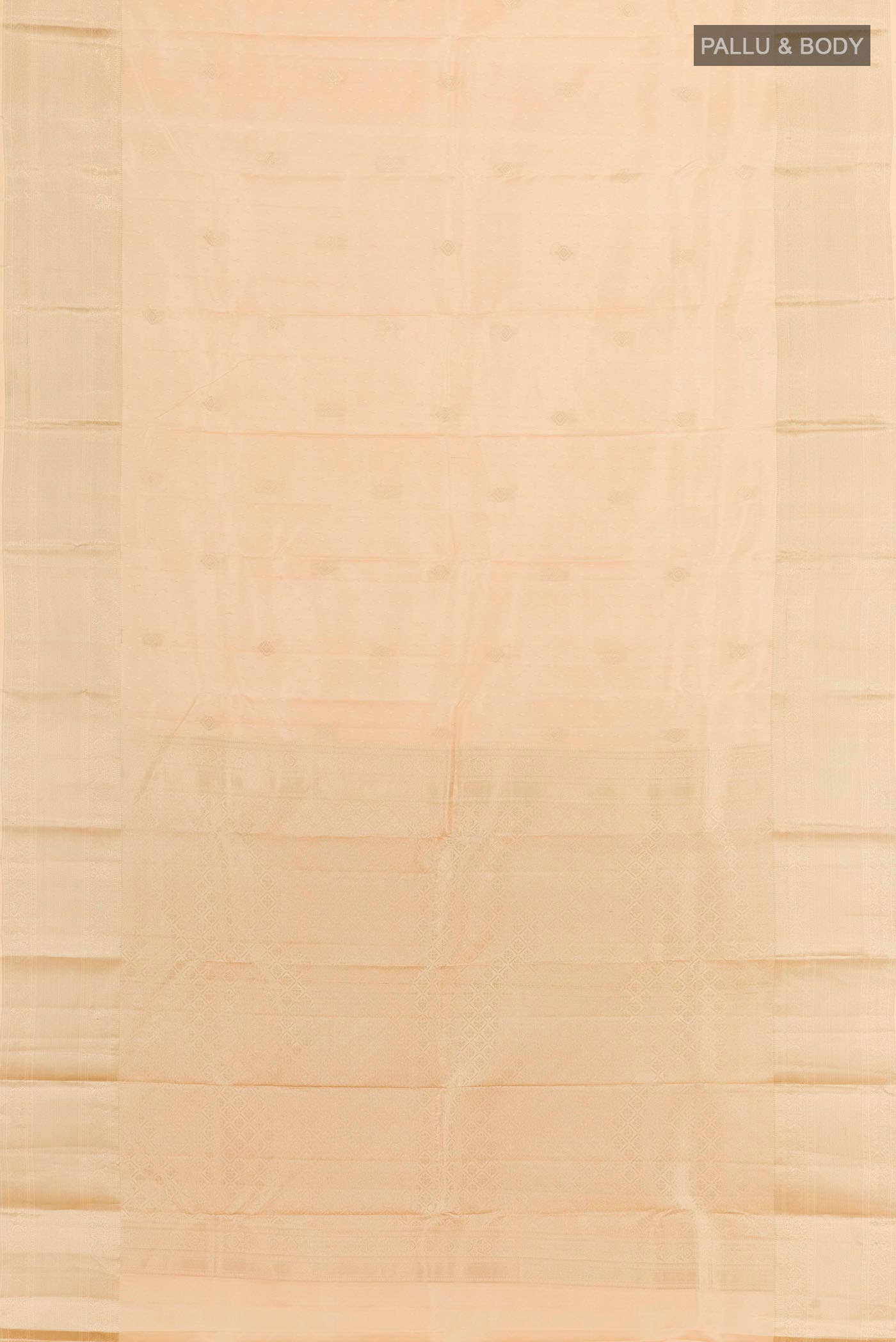 Beige Kanchipuram Silk Saree