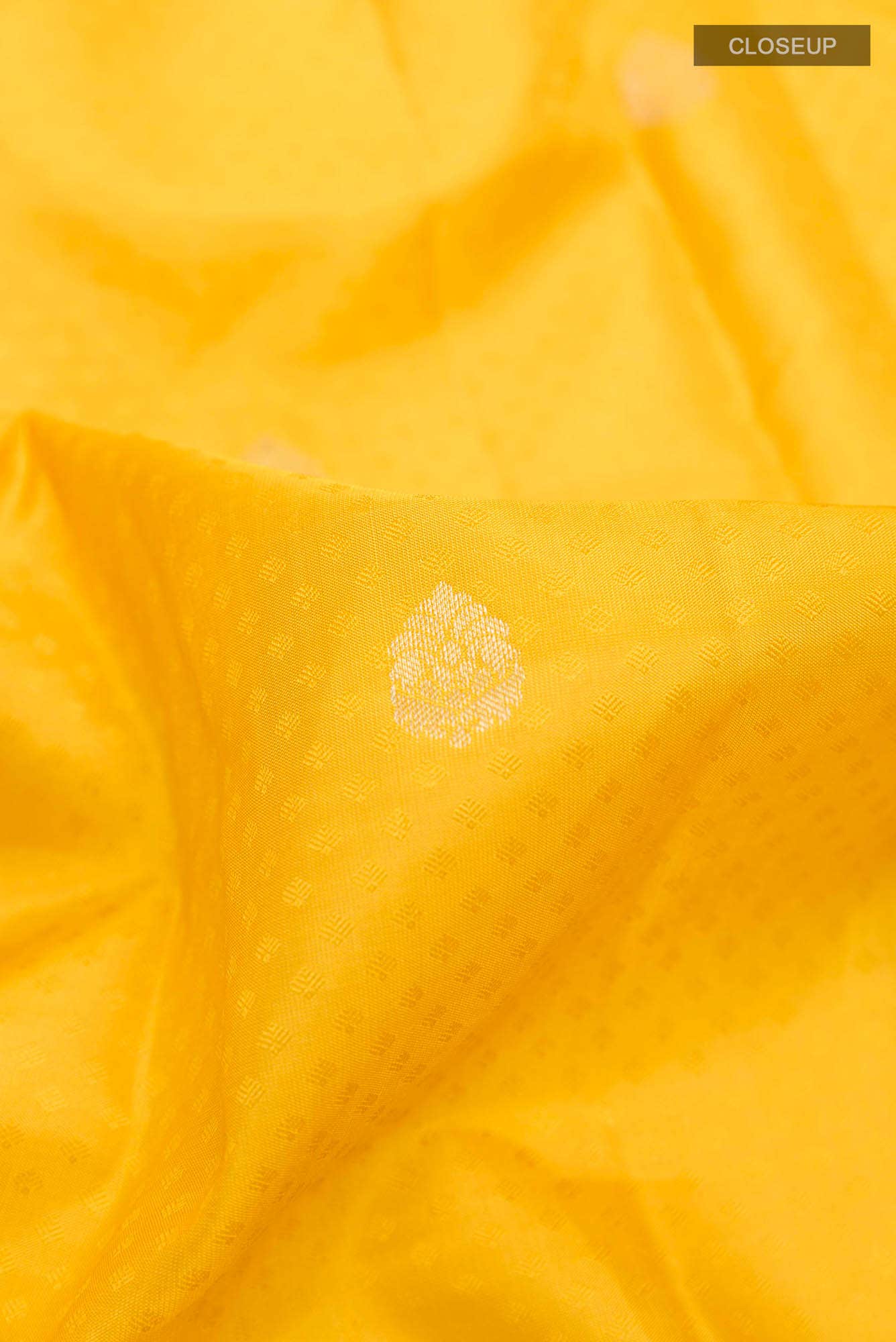 Yellow Kanchipuram Silk Saree