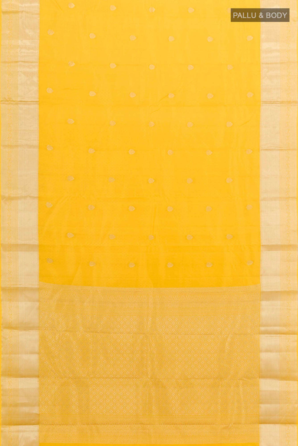 Yellow Kanchipuram Silk Saree