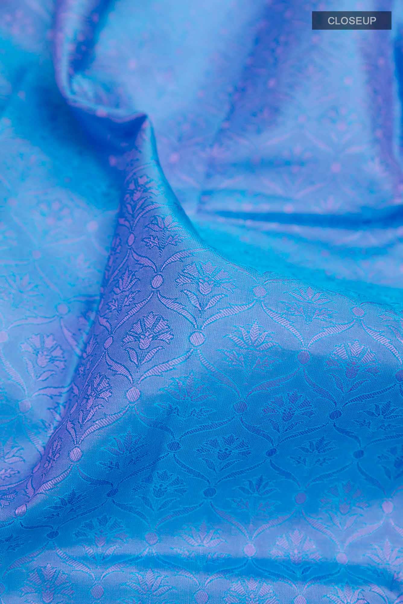 Blue Kanchipuram Silk Saree
