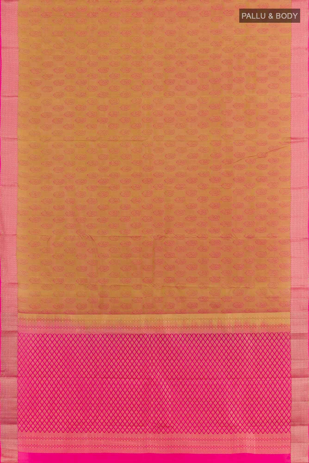 Peach Dual Tone Kanchipuram Silk Saree