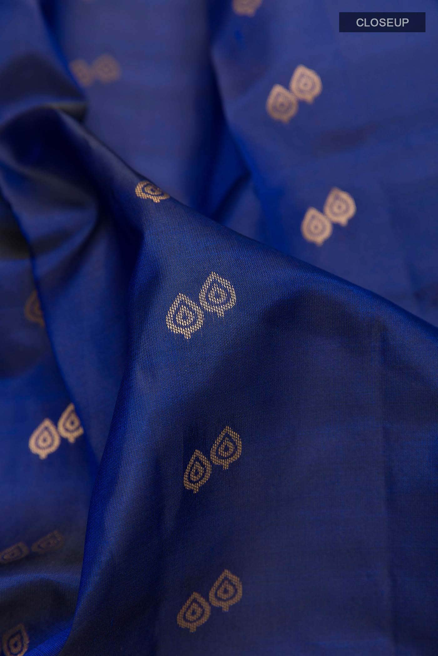 Navy Blue Kanchipuram Silk Saree