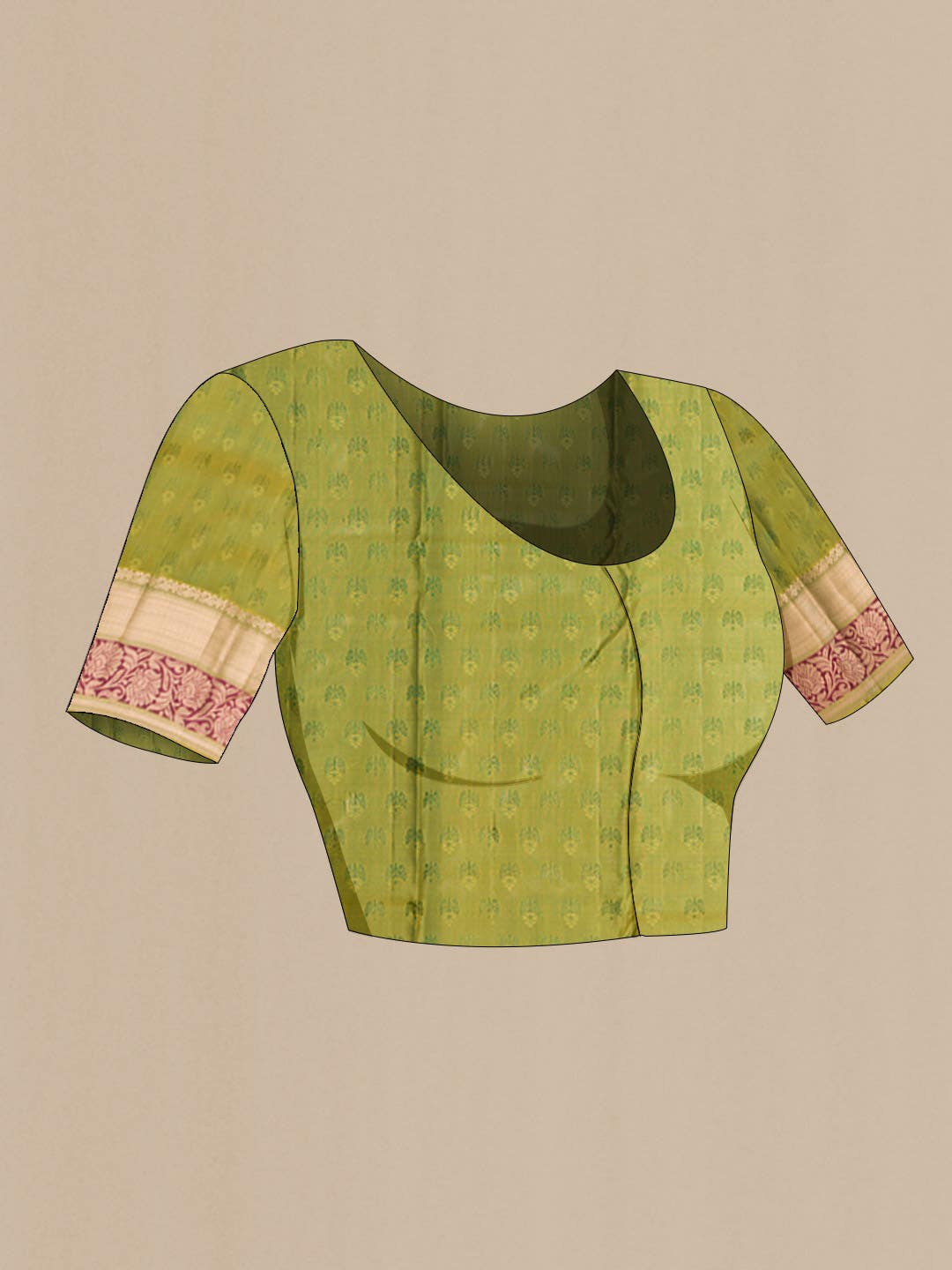 Bottle Green Kanchipuram Silk Saree