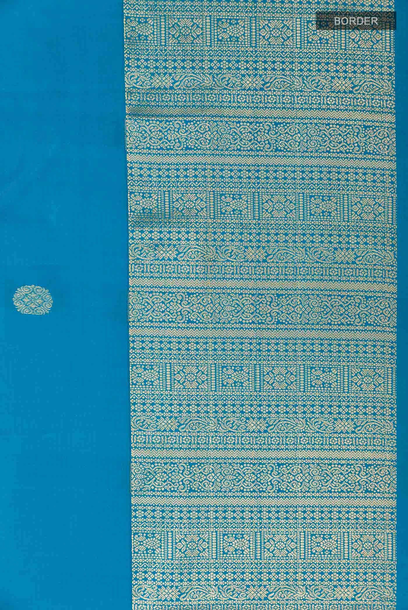 Blue Kanchipuram Silk Saree