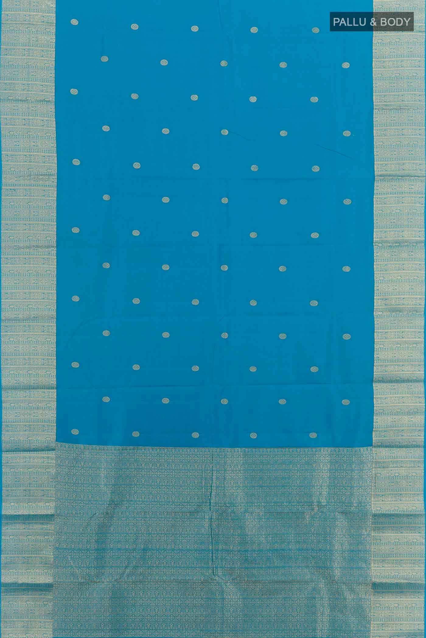 Blue Kanchipuram Silk Saree