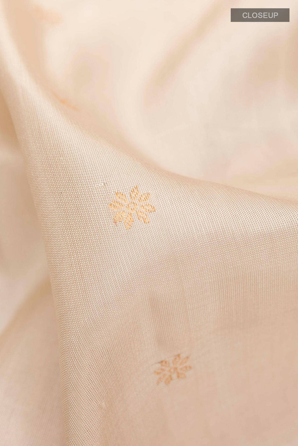 Beige Gadwal Silk Saree