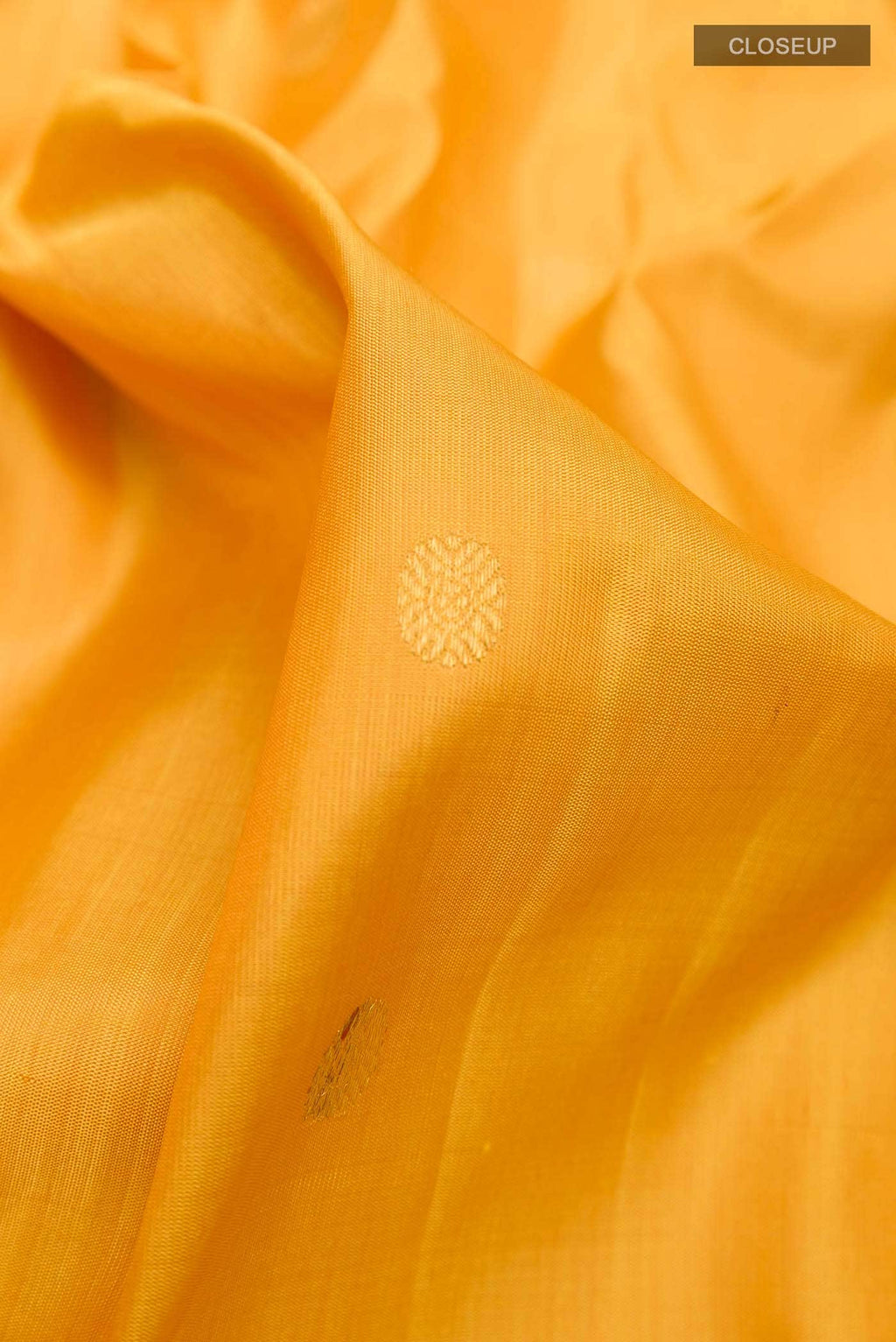 Mustard Gadwal Silk Saree
