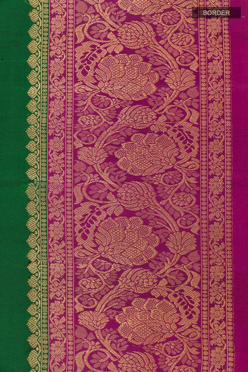 Green Gadwal Silk Saree