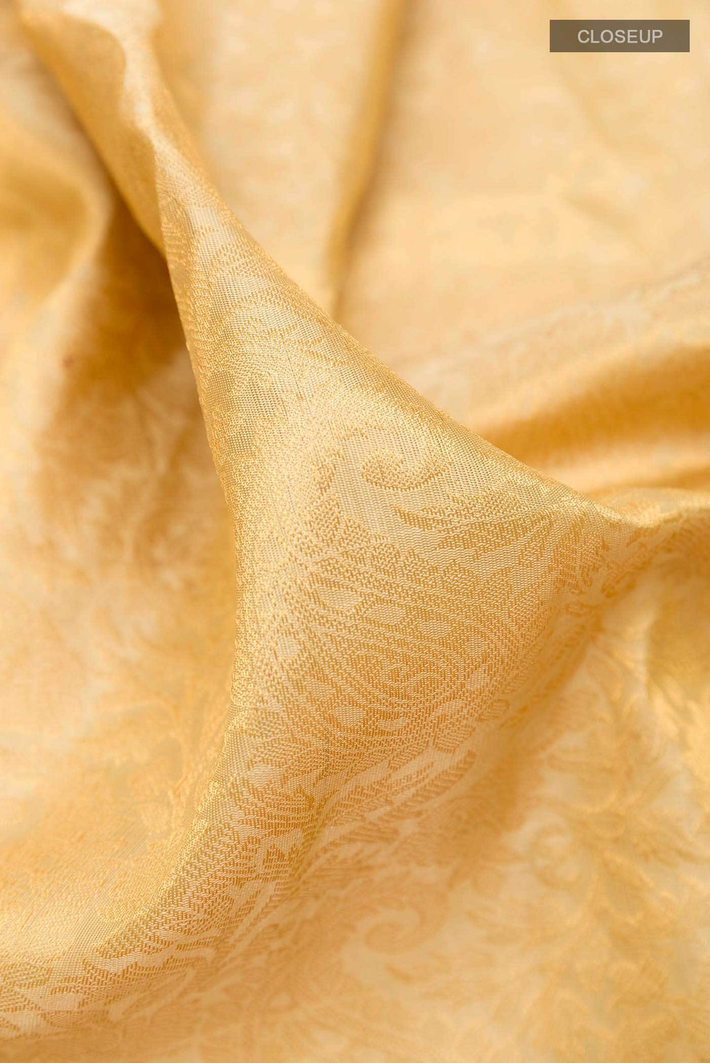 Beige Gadwal Silk Saree