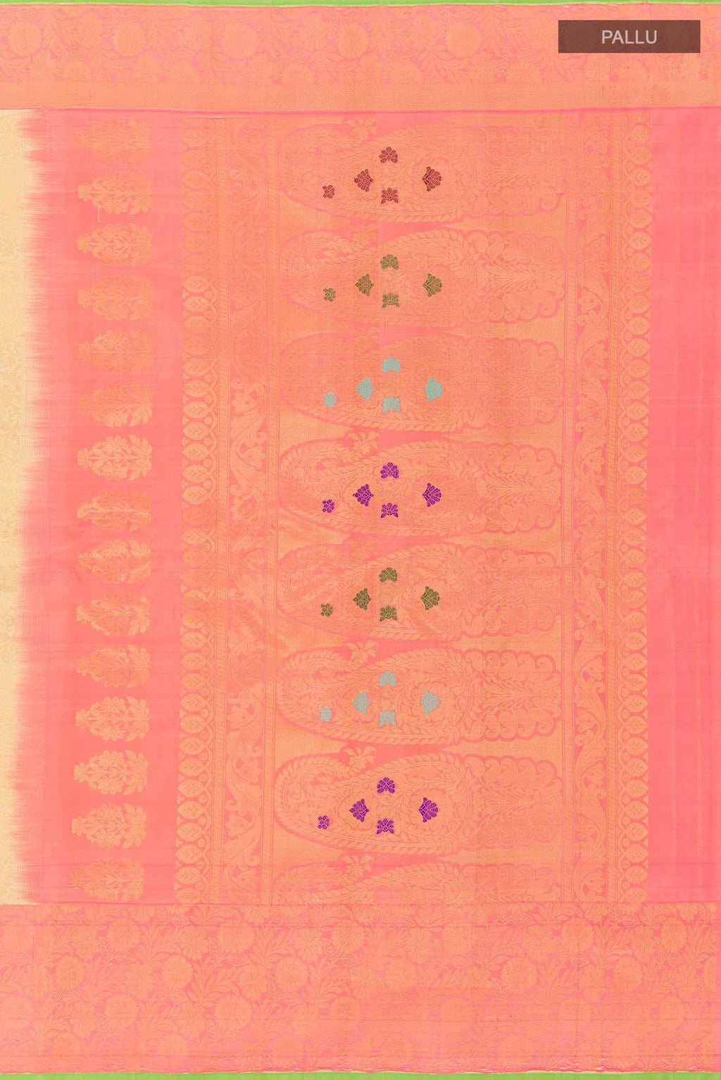 Beige Gadwal Silk Saree