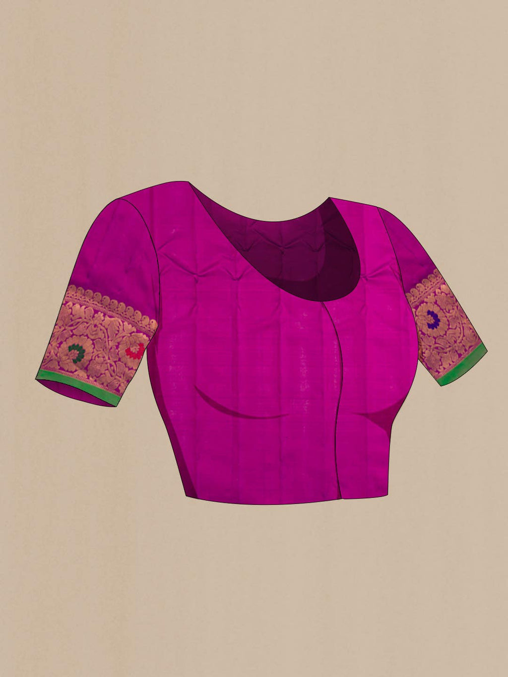 Pink Gadwal Silk Saree