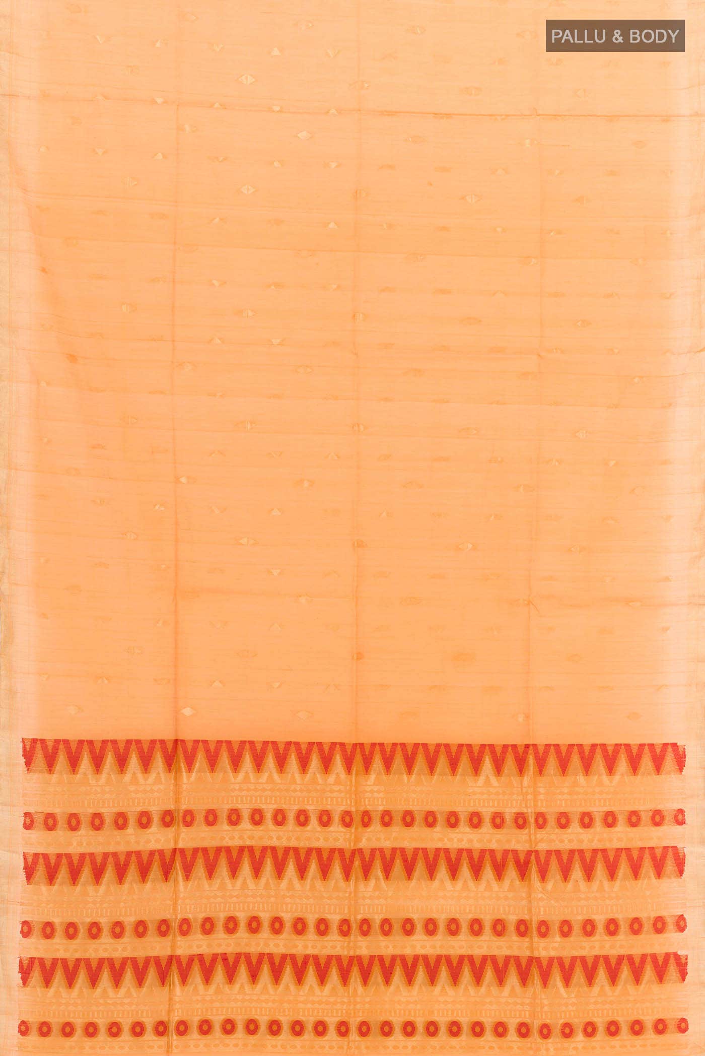 Yellow Blended Kora Cotton Saree