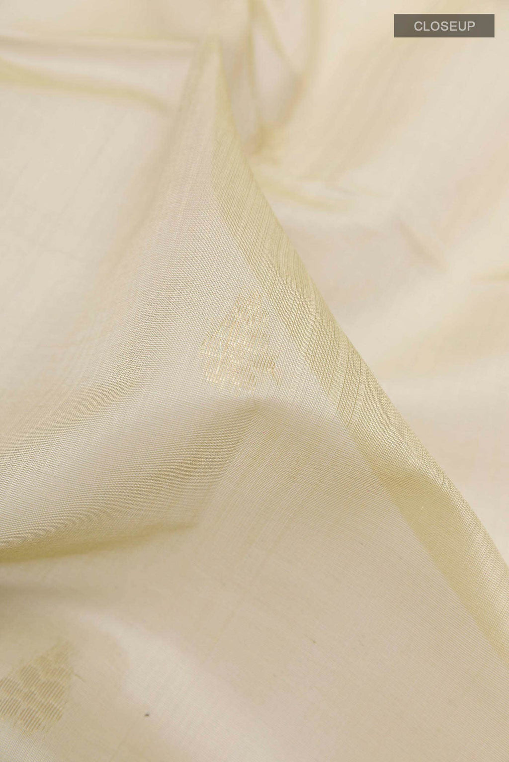 Off White Kora Cotton Saree