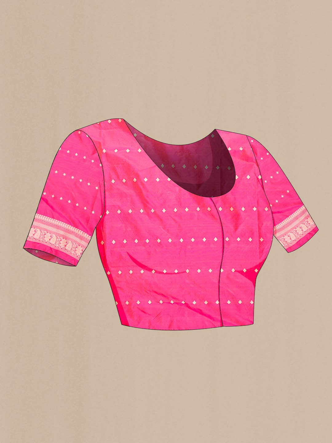 Pink Dual Tone Banarasi Silk Saree