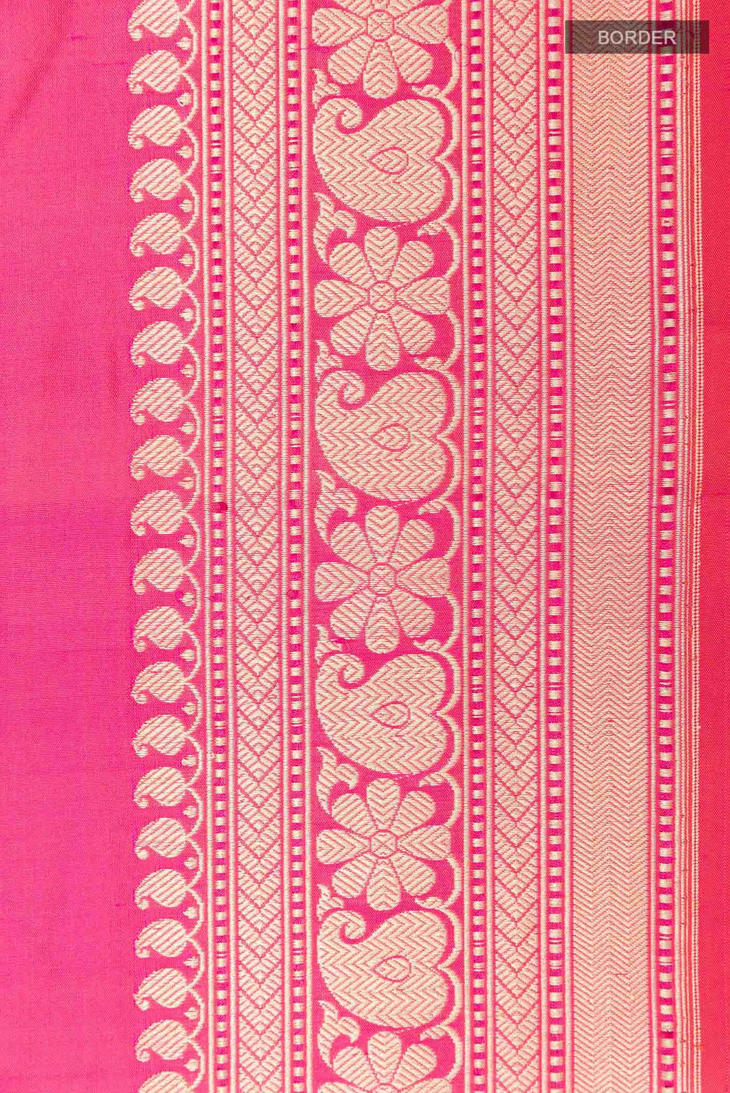 Pink Dual Tone Banarasi Silk Saree