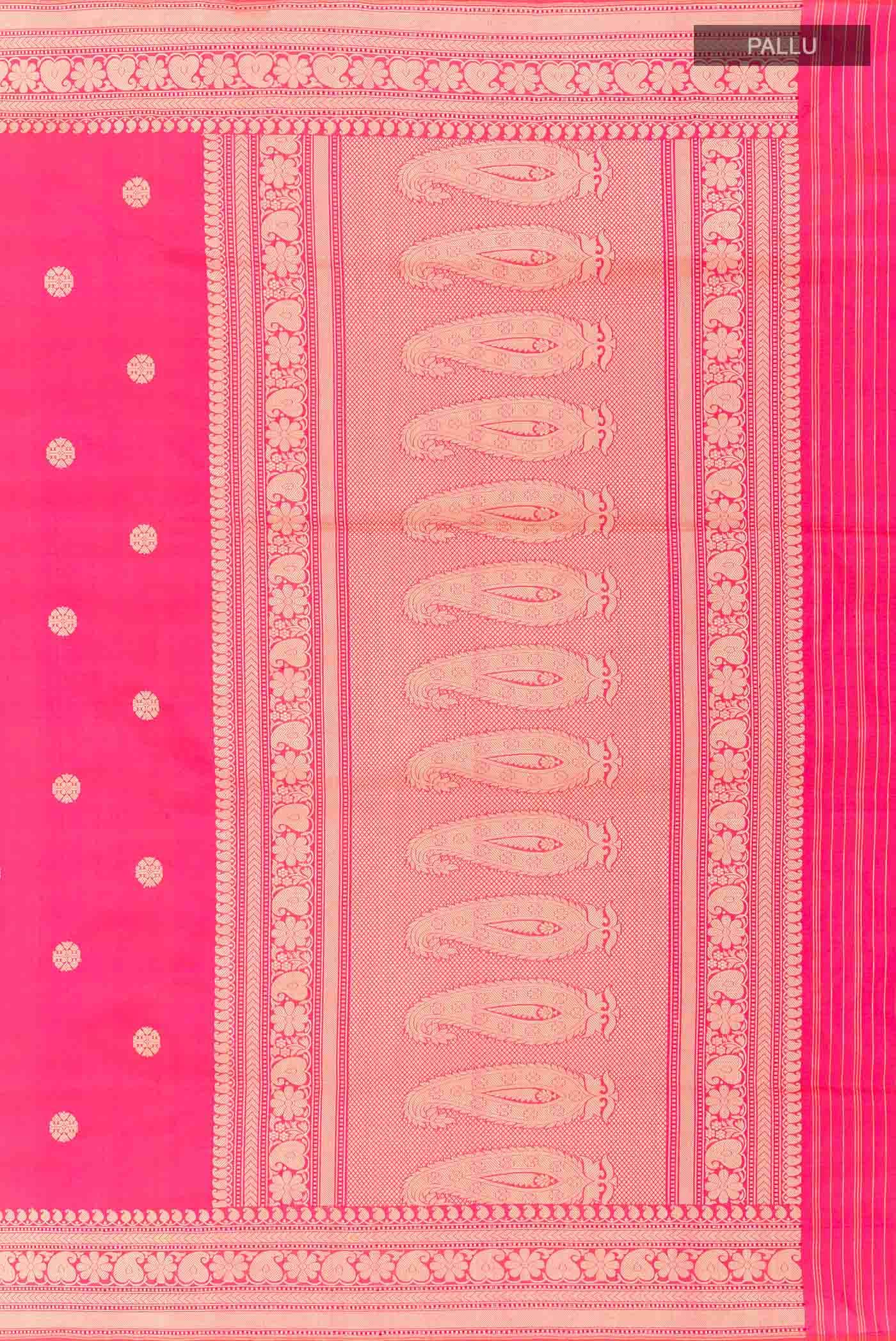 Pink Dual Tone Banarasi Silk Saree